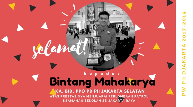 Kader PII Jakarta Juarai Lomba Patroli Keamanan Sekolah se-Jakarta Raya